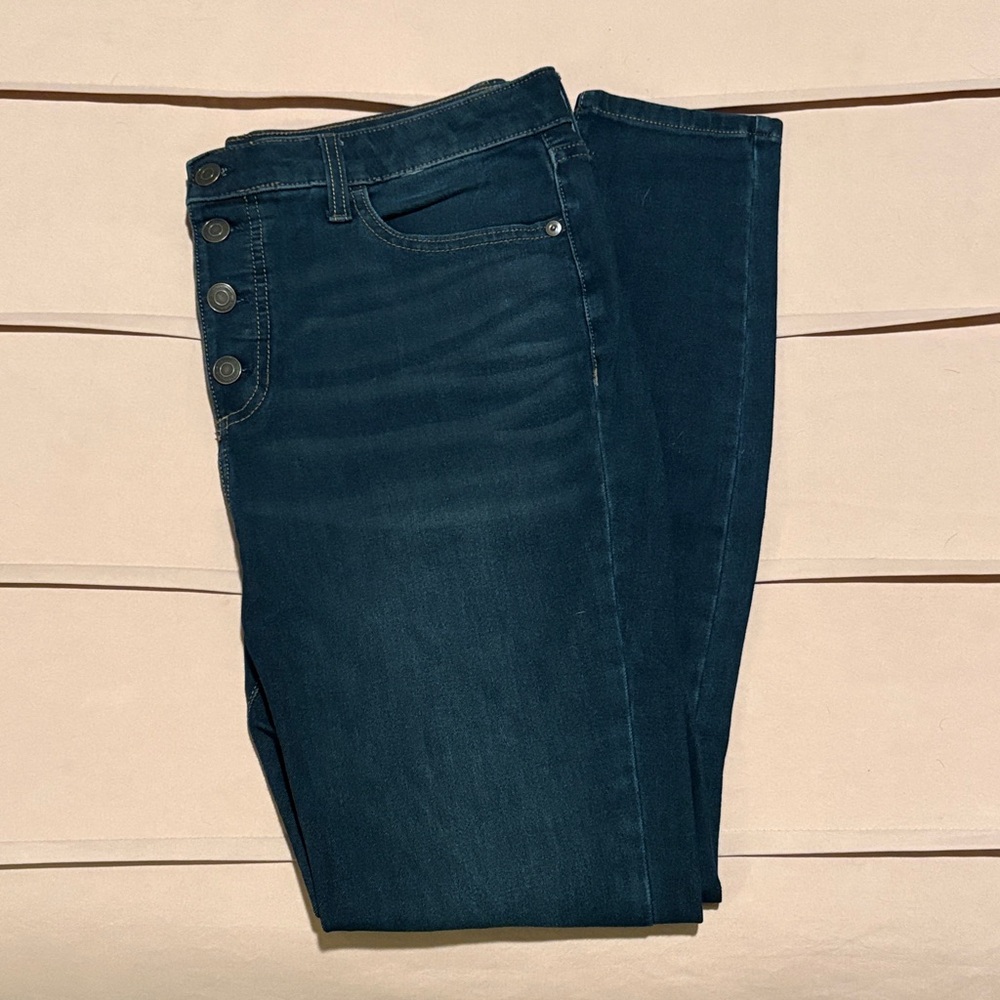 Lauren Conrad Button Fly Skinny Jeans